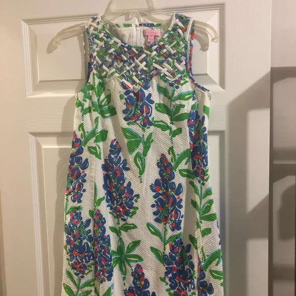 Lilly Pulitzer Ricci Lattice Shift Size 4 - Picture 2 of 5